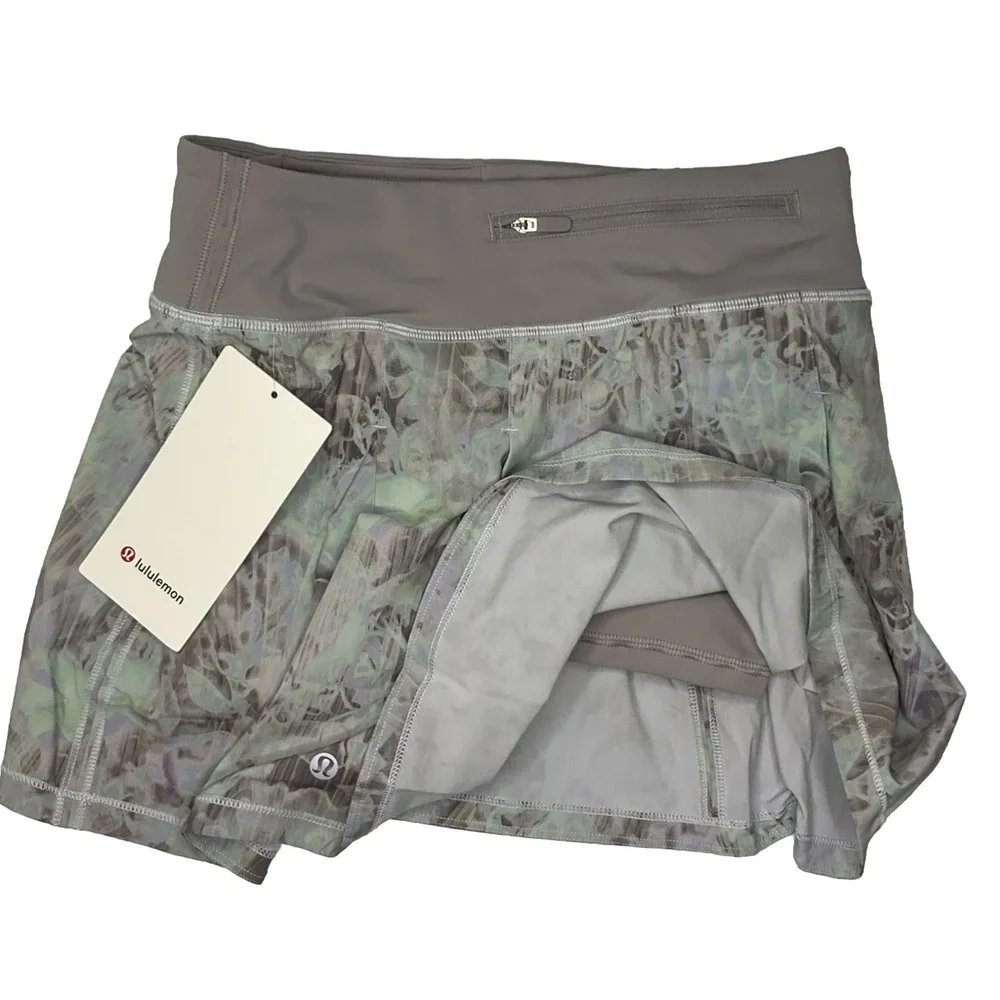 Lululemon Skirt Skort Pace Rival Sz 2 MR Mid-Rise 3.5
